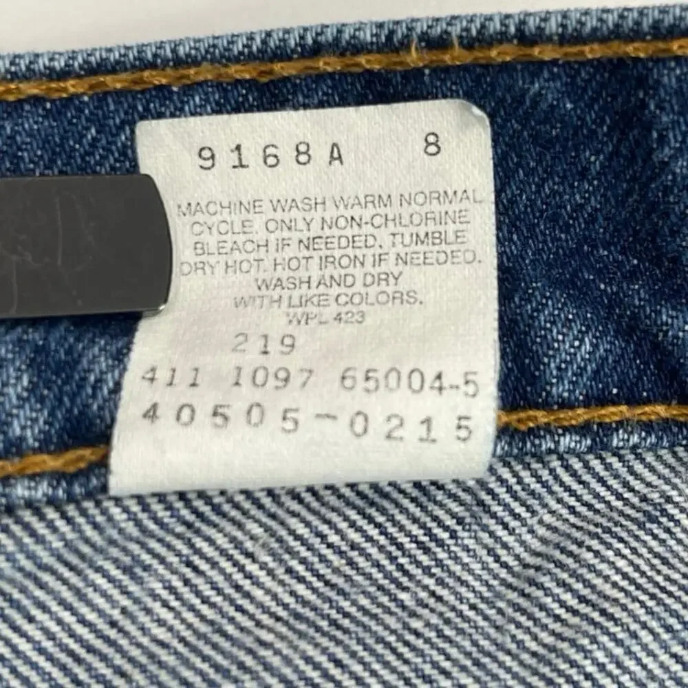 Levi’s Vintage Jeans 505 Mens 34x30 “33x29.5” Straight Leg Orange‎ Tab 90s Blue